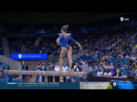 Ana Padurariu (UCLA) Beam 2022 vs Washington 9.875