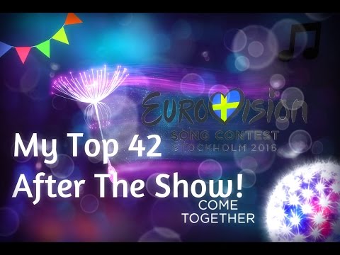 Eurovision 2016 | My Top 42! (After The Show)