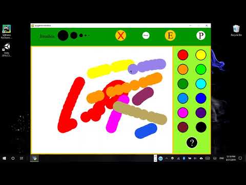 My Paint Program Pythonpygame