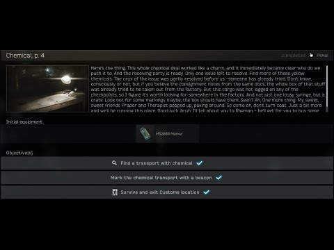 Escape From Tarkov Skier Chemical Part 4 Guide