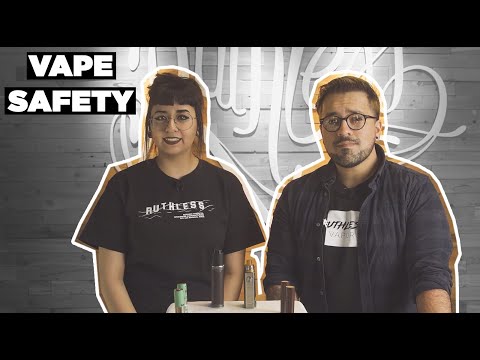Part of a video titled Vape Battery Safety: How to Prevent a Vape from Exploding! - YouTube