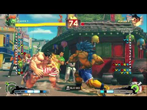 T SRAI [Blanka] vs Gambarimasu [Honda] SSF4 Japanese Online Ranked Matches - TRUE-HD