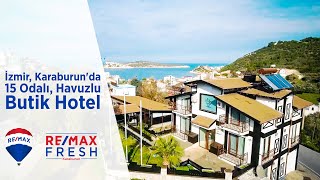 preview picture of video 'İzmir Karaburun'da 15 Odalı Havuzlu Butik Otel'