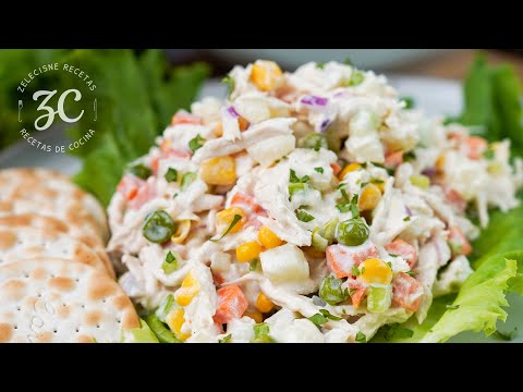 Ensalada de Pollo practica y fácil para llevar a todos lados 🍗🥗