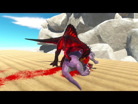 SPINOSAURUS ON WOODEN BRIDGE UPDATED vs ALL UNITS - Animal Revolt Battle Simulator