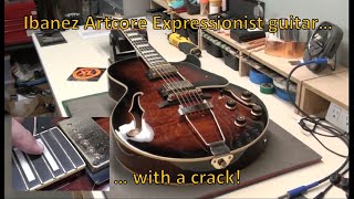 Video thumbnail for Ibanez Artcore Expressionist Electric Guitar... it has a hidden Crack!  Part 1 by Manotick StringWorks