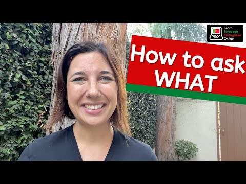 WHAT in EUROPEAN PORTUGUESE. WHEN to USE “que”, “qual”, “o que” and “o quê”