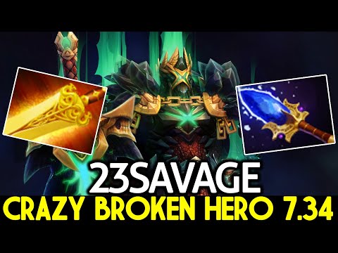 23SAVAGE [Wraith King] Crazy Broken Hero with Radiance + Scepter Build Dota 2