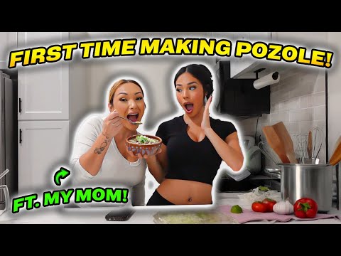 FIRST TIME MAKING POZOLE! ( FT. MY MOM! )