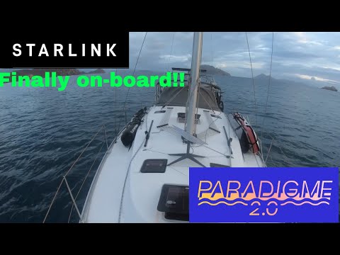 Starlink internet on a sailboat finally @SVParadigme20  is connected!