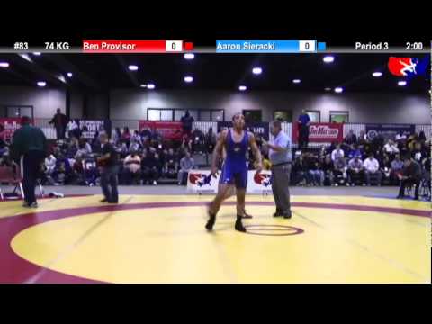 2011 U.S. Open FRI GR 74 KG: Ben Provisor vs. Aaron Sieracki Semifinal