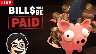 貯金箱を叩き割って請求書を支払うゲーム｜Bills Must Be Paid