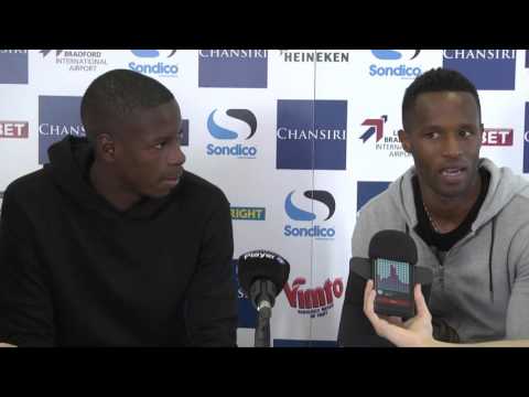 Lucas Joao (with translator Jose Semedo) discusses Sheffield Wednesday