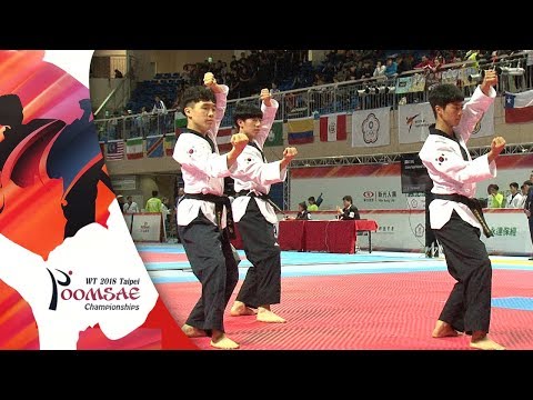 Recognized Poomsae Team Male Junior Final, KOR vs TPE