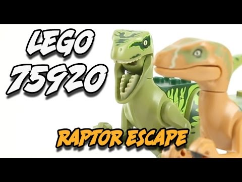 Speed Build and Review of LEGO Jurassic World Raptor Escape Set #75920