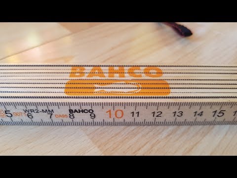 Bahco WR2-MM 10-Section Wooden Folding Rules 2 m