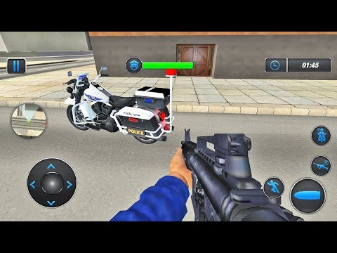 US Police Bike Gangster Chase Simulator 2019 - Android Gameplay