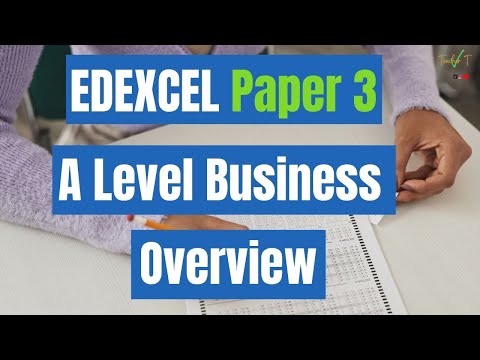 EDEXCEL A Level Business 🖊Paper 3 Overview- An Exam Question And Tips On The Structure Of The Paper