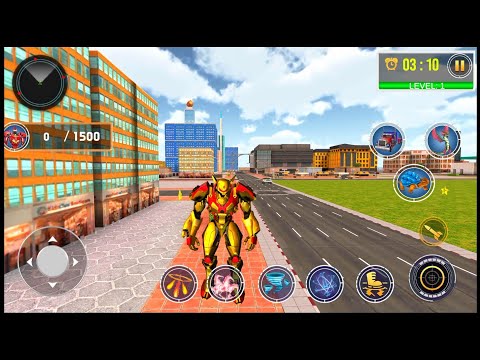 Police Dragon Robot Car Games - Android Gameplay