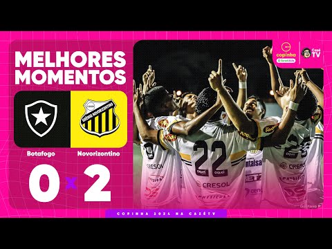 Gols e lances de Botafogo x Novorizontino