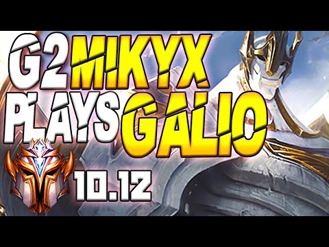 G2 Mikyx Plays Galio Support feat G2 Perkz Kalista Adc - 10.12