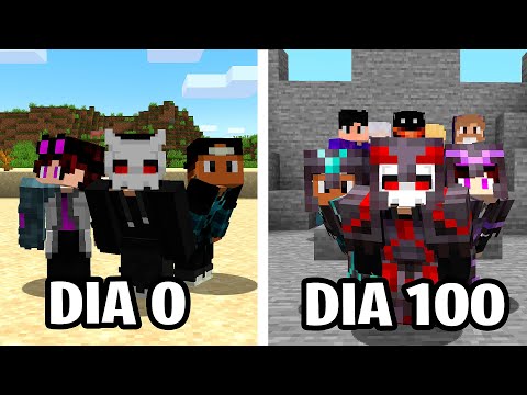 EU SOBREVIVI 100 DIAS CONTROLANDO UM SERVIDOR DE MINECRAFT - O FILME