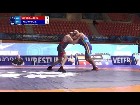 BRONZE FS - 78 kg: M. HAEUSLBAUER (GER) v. R. FARKHONDE (SWE)