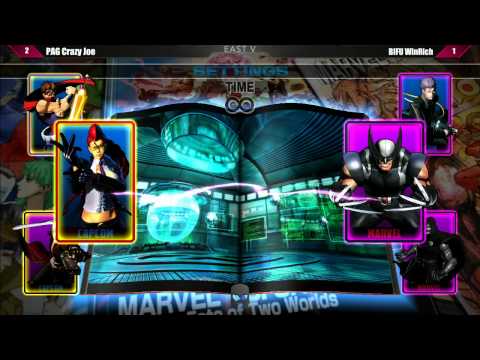 Curleh Mustache East 5 - UMVC3 - PAG Crazy Joe vs BIFU Winrich