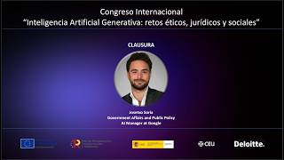 DIA 2 CLAUSURA: Josetxo Soria, Government Affairs and Public Policy AI