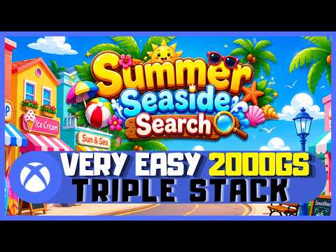 Summer Seaside Search #Xbox Quick 2000GS - Easy Level Skip - Triple Stack