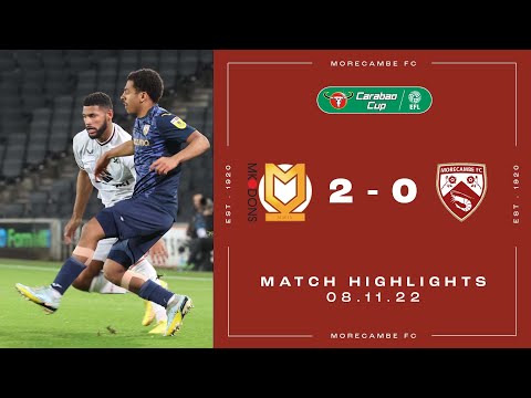 FC MK Milton Keynes Dons 2-0 FC Morecambe