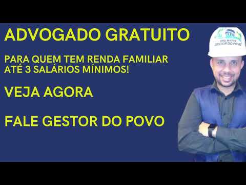 Advogado gratuito - Saiba como com Fale Gestor do Povo