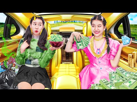 Rich Girl Pretends To Be Poor! Rich Girl Becomes Friends With Poor Girl