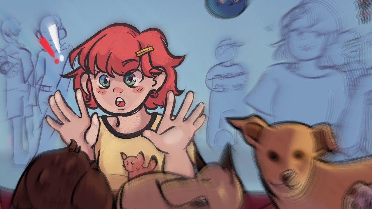 Protagonista de 'Oblitus Memoriae' olhando pela vitrine de uma petshop