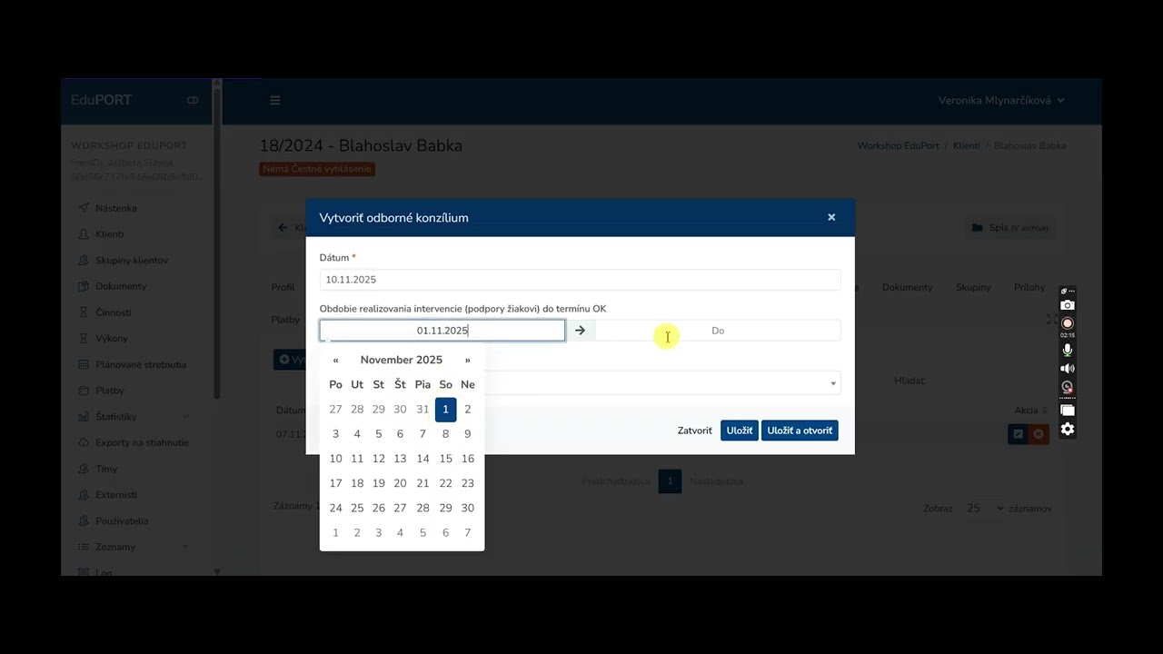 Videonávod: Odborné konzílium