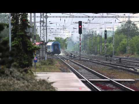 Bardotka s Parní lokomotivou a vagonem, Nákladní vlaky a Os 9429 Lysá nad Labem 20.5.2015