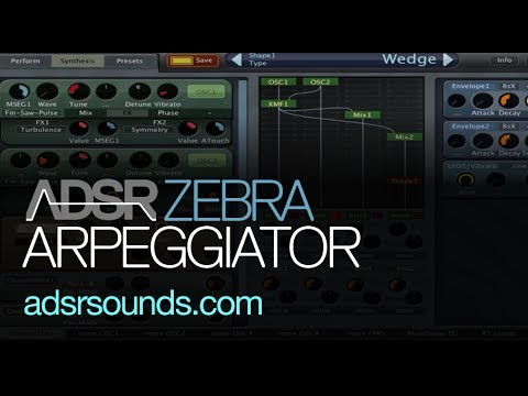 U-he Zebra - Make Cool Arpeggiator Sounds - How To Tutorial