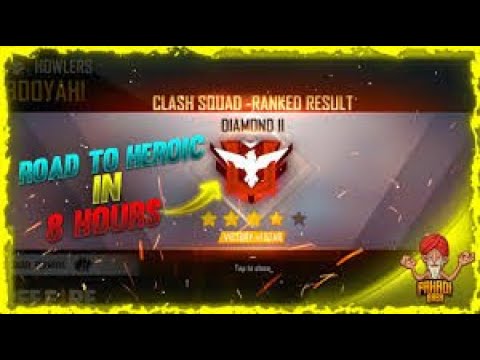 ROAD TO HEROIC CLASH SQUAD RANK PLAYING WITH RENDOM PLAYERS WIN ALL MATCH