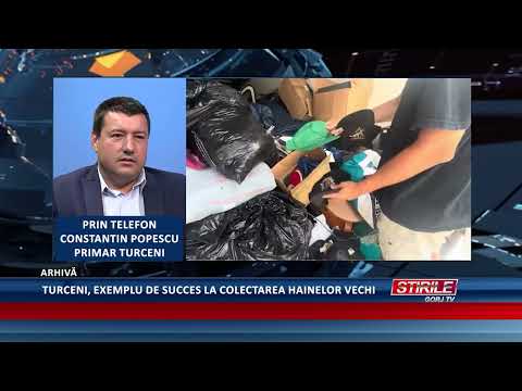 Turceni, a successful example of collecting old clothes