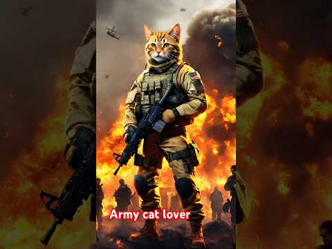 The cat won the army battle #ViralVideo#Trending#MustWatch#Epic#Funny#Entertainment#DailyDose#Short