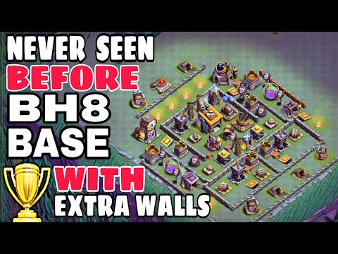 BEST BUILDER HALL 8 BASE w/160 WALLS | 160 WALLS BH8 BASE w/PROOF | 2018 New Update Bh8 Base Video