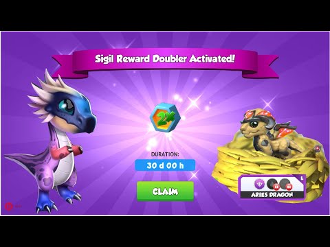 Leopard Print Sigil Campaign-Dragon Mania Legends | Legendary Aries hatched | DML