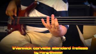 Video thumbnail for Warwick corvette standard fretless by Keng-Bassist by Keng Bassist