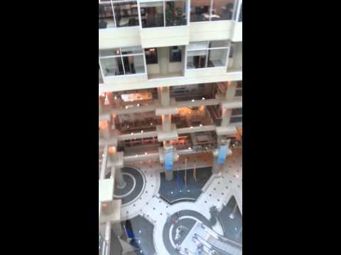 Montgomery (ThyssenKrupp Mod) TOUCH SCREEN Glass Traction Elevator @ Queens Quay Terminal