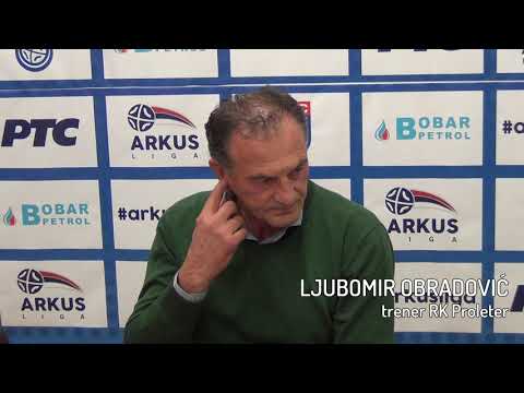 ARKUS liga NAJAVA 9. kola / Ljuba Obradović - trener RK Proleter
