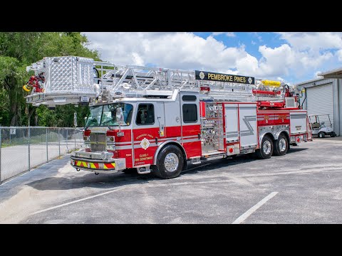 Walk Around of Pembroke Pines Fire Rescue Department's HP 100 Platform - SO143565