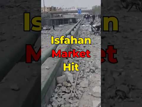 Isfahan Market Devastated After Air Strikes — Iranian Red Crescent Footage