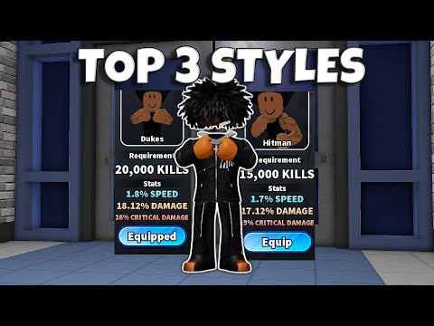 I Used The TOP 3 BEST Fighting Styles In Roblox Fight In A School