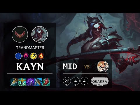 Kayn Mid vs Lux - EUW Grandmaster Patch 12.5