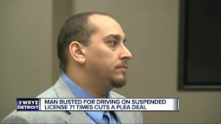 Man busted for driving on suspended license 71 times cuts a plea deal